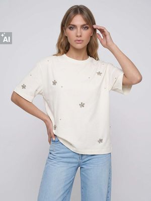 Bluzka damska wiosenna casual Sinsay ze sklepu: Sinsay w kategorii: Bluzki damskie - zdjęcie CC22A15-4CA-6968_731HC