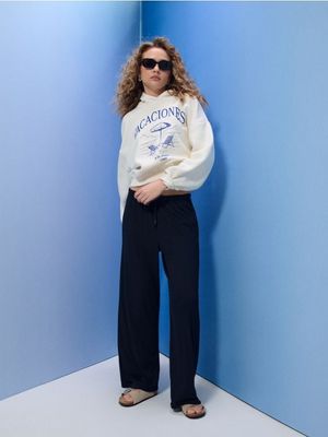 Spodnie damskie w stylu retro na wiosnę Sinsay ze sklepu: Sinsay w kategorii: Spodnie damskie - zdjęcie CC22A15-4CA-6968_749GZ