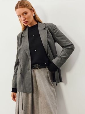 Marynarka elegancki Sinsay ze sklepu: Sinsay w kategorii: Marynarki damskie - zdjęcie CC22A15-4CA-6968_778JS