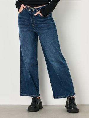 Jeansy damskie w miejskim stylu ze sklepu: Sinsay w kategorii: Jeansy damskie - zdjęcie CC22A15-4CA-6968_818BK