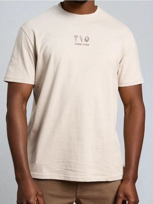 T-shirt męski casual z nadrukami Sinsay ze sklepu: Sinsay w kategorii: T-shirty męskie - zdjęcie CC22A15-4CA-6968_822GP