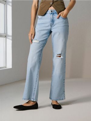 Jeansy damskie w miejskim stylu casual Sinsay ze sklepu: Sinsay w kategorii: Jeansy damskie - zdjęcie CC22A15-4CA-6968_826DB