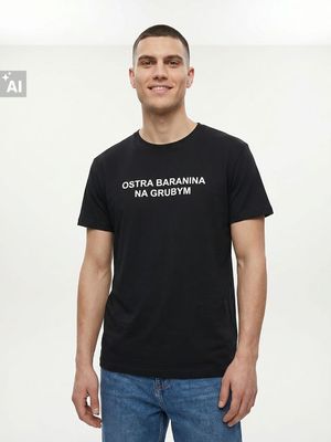 T-shirt męski Sinsay ze sklepu: Sinsay w kategorii: T-shirty męskie - zdjęcie CC22A15-4CA-6968_831JU