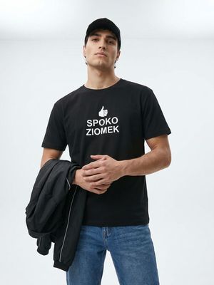 T-shirt męski młodzieżowy Sinsay ze sklepu: Sinsay w kategorii: T-shirty męskie - zdjęcie CC22A15-4CA-6968_832JU