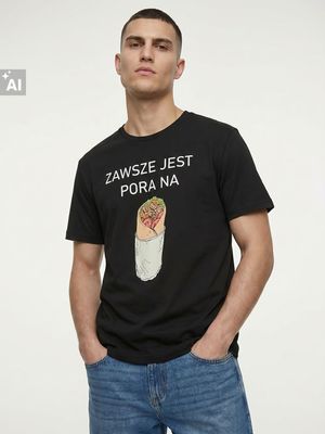T-shirt męski na wiosnę Sinsay ze sklepu: Sinsay w kategorii: T-shirty męskie - zdjęcie CC22A15-4CA-6968_834JU