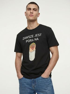 T-shirt męski na wiosnę Sinsay ze sklepu: Sinsay w kategorii: T-shirty męskie - zdjęcie CC22A15-4CA-6968_834JU