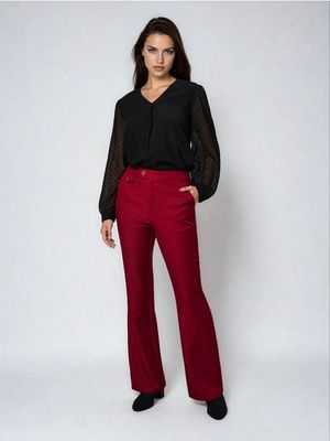 Spodnie damskie eleganckie Sinsay ze sklepu: Sinsay w kategorii: Spodnie damskie - zdjęcie CC22A15-4CA-6968_841GZ
