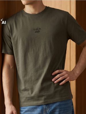 T-shirt męski casual Sinsay ze sklepu: Sinsay w kategorii: T-shirty męskie - zdjęcie CC22A15-4CA-6968_852JU