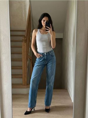 Jeansy damskie na wiosnę Sinsay ze sklepu: Sinsay w kategorii: Jeansy damskie - zdjęcie CC22A15-4CA-6968_858GY