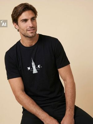 T-shirt męski w stylu młodzieżowym Sinsay ze sklepu: Sinsay w kategorii: T-shirty męskie - zdjęcie CC22A15-4CA-6968_859JU