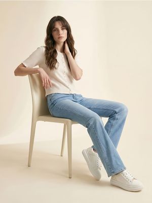 Jeansy damskie Sinsay ze sklepu: Sinsay w kategorii: Jeansy damskie - zdjęcie CC22A15-4CA-6968_862GY