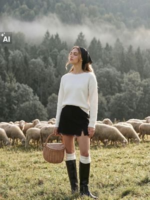 Sweter damski casualowy na zimę Sinsay ze sklepu: Sinsay w kategorii: Swetry damskie - zdjęcie CC22A15-4CA-6968_862JT