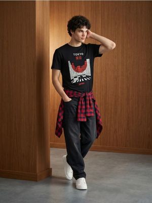 T-shirt męski młodzieżowy Sinsay ze sklepu: Sinsay w kategorii: T-shirty męskie - zdjęcie CC22A15-4CA-6968_869JU