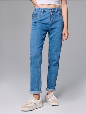 Jeansy damskie Sinsay ze sklepu: Sinsay w kategorii: Jeansy damskie - zdjęcie CC22A15-4CA-6968_873EV