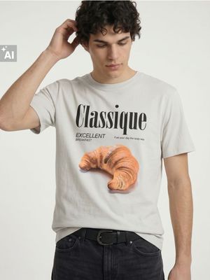 T-shirt męski na wiosnę Sinsay ze sklepu: Sinsay w kategorii: T-shirty męskie - zdjęcie CC22A15-4CA-6968_887JU