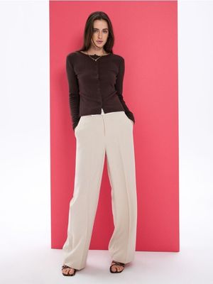 Spodnie damskie casual Sinsay ze sklepu: Sinsay w kategorii: Spodnie damskie - zdjęcie CC22A15-4CA-6968_893GZ