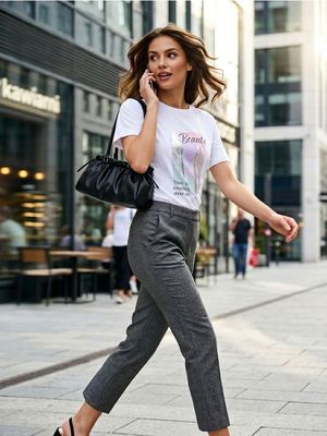 Spodnie damskie letnie Sinsay ze sklepu: Sinsay w kategorii: Spodnie damskie - zdjęcie CC22A15-4CA-6968_895GZ