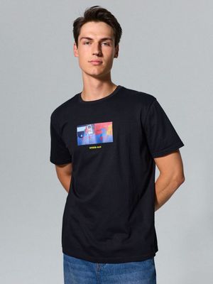 T-shirt męski na wiosnę Sinsay ze sklepu: Sinsay w kategorii: T-shirty męskie - zdjęcie CC22A15-4CA-6968_912JU