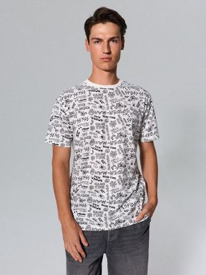 T-shirt męski młodzieżowy wiosenny Sinsay ze sklepu: Sinsay w kategorii: T-shirty męskie - zdjęcie CC22A15-4CA-6968_915JU