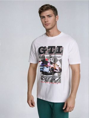 T-shirt męski wiosenny Sinsay ze sklepu: Sinsay w kategorii: T-shirty męskie - zdjęcie CC22A15-4CA-6968_923GP