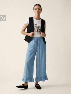 Spodnie damskie w stylu retro na wiosnę Sinsay ze sklepu: Sinsay w kategorii: Spodnie damskie - zdjęcie CC22A15-4CA-6968_925GZ