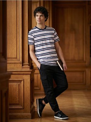 T-shirt męski casual na wiosnę Sinsay ze sklepu: Sinsay w kategorii: T-shirty męskie - zdjęcie CC22A15-4CA-6968_929JU