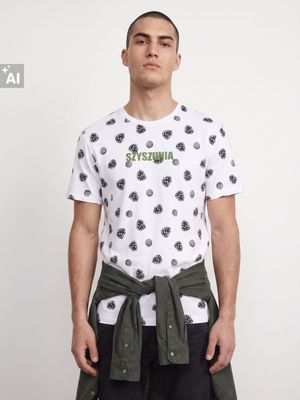 T-shirt męski wiosenny Sinsay ze sklepu: Sinsay w kategorii: T-shirty męskie - zdjęcie CC22A15-4CA-6968_930JU