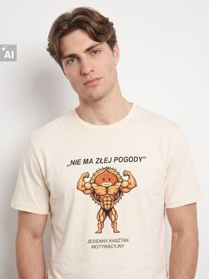 T-shirt męski wiosenny Sinsay ze sklepu: Sinsay w kategorii: T-shirty męskie - zdjęcie CC22A15-4CA-6968_931JU