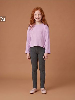 Spodnie dziewczęce na wiosnę Sinsay ze sklepu: Sinsay w kategorii: Spodnie dziewczęce - zdjęcie CC22A15-4CA-6968_932DR