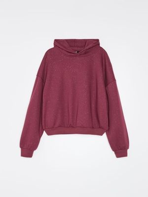 fioletowy Bluza damska jesienna casualowa Sinsay ze sklepu: Sinsay w kategorii: Bluzy damskie