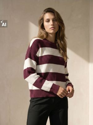 Sweter damski w paski Sinsay ze sklepu: Sinsay w kategorii: Swetry damskie
