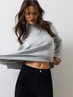 Sweter damski casual na zimę Sinsay ze sklepu: Sinsay w kategorii: Swetry damskie - zdjęcie CC22A15-4CA-6968_946JR
