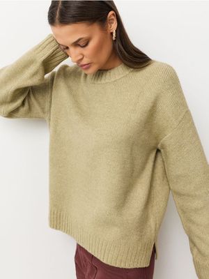 Sweter damski casual na zimę Sinsay ze sklepu: Sinsay w kategorii: Swetry damskie - zdjęcie CC22A15-4CA-6968_946JR