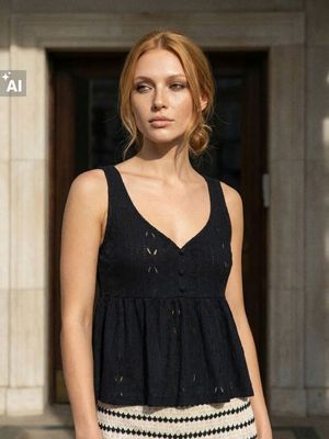Bluzka damska na lato casual Sinsay ze sklepu: Sinsay w kategorii: Bluzki damskie - zdjęcie CC22A15-4CA-6968_948JE
