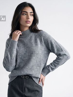 Sweter damski na zimę Sinsay ze sklepu: Sinsay w kategorii: Swetry damskie - zdjęcie CC22A15-4CA-6968_948JR