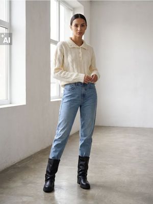 Jeansy damskie casualowe Sinsay ze sklepu: Sinsay w kategorii: Jeansy damskie - zdjęcie CC22A15-4CA-6968_952LK