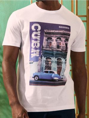 T-shirt męski na wiosnę Sinsay ze sklepu: Sinsay w kategorii: T-shirty męskie - zdjęcie CC22A15-4CA-6968_9541I