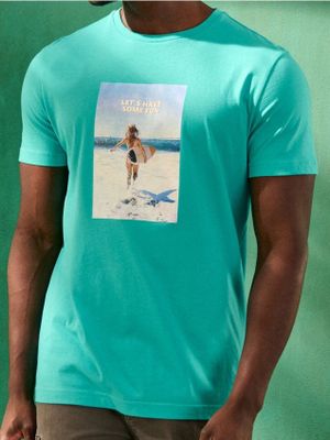 T-shirt męski Sinsay ze sklepu: Sinsay w kategorii: T-shirty męskie - zdjęcie CC22A15-4CA-6968_9684I