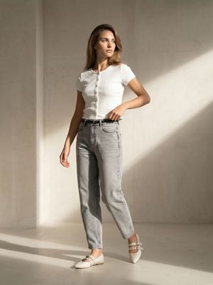 Jeansy damskie wiosenne casual Sinsay ze sklepu: Sinsay w kategorii: Jeansy damskie - zdjęcie CC22A15-4CA-6968_969JR