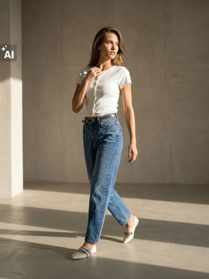 Jeansy damskie wiosenne casual Sinsay ze sklepu: Sinsay w kategorii: Jeansy damskie - zdjęcie CC22A15-4CA-6968_969JR