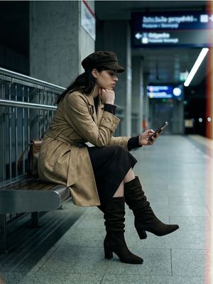 Płaszcz damski casual jesienny Sinsay ze sklepu: Sinsay w kategorii: Płaszcze damskie - zdjęcie CC22A15-4CA-6968_975KQ