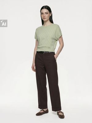 Bluzka damska casual na wiosnę Sinsay ze sklepu: Sinsay w kategorii: Bluzki damskie - zdjęcie CC22A15-4CA-6968_977JG