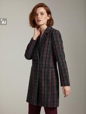 Płaszcz damski casualowy Sinsay ze sklepu: Sinsay w kategorii: Płaszcze damskie - zdjęcie CC22A15-4CA-6968_9796A