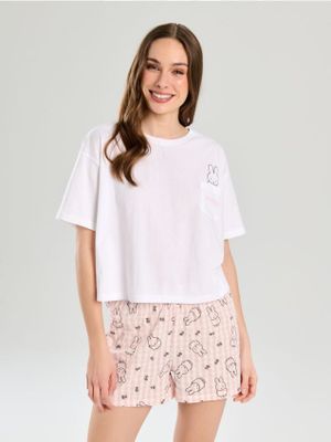 Piżama z nadrukami casual Sinsay ze sklepu: Sinsay w kategorii: Piżamy damskie - zdjęcie CC22A15-4CA-6968_984DA