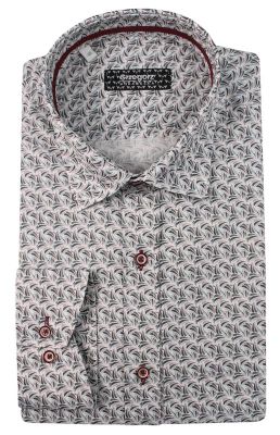 Koszula męska młodzieżowa Grzegorz Moda Męska ze sklepu: JegoSzafa.pl w kategorii: Koszule męskie - zdjęcie D87F7971-8A8-365_KSDWGRZEG0004zielszara