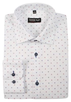 Grzegorz Moda Męska - Koszula męska casual ze sklepu: JegoSzafa.pl w kategorii: Koszule męskie - zdjęcie D87F7971-8A8-365_KSDWGRZEG0026granczerw