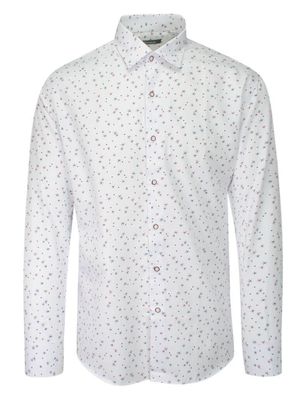 Koszula męska na wiosnę Grzegorz Moda Męska ze sklepu: JegoSzafa.pl w kategorii: Koszule męskie - zdjęcie D87F7971-8A8-365_KSDWGRZEG0045bialagwiazdki