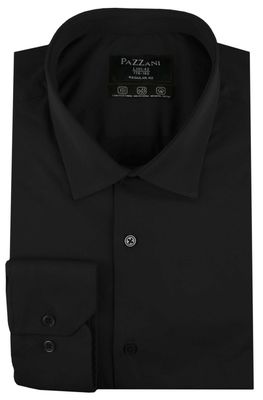 Koszula męska elegancka Pazzani ze sklepu: JegoSzafa.pl w kategorii: Koszule męskie - zdjęcie D87F7971-8A8-365_KSDWPZNIczarnaP001RG