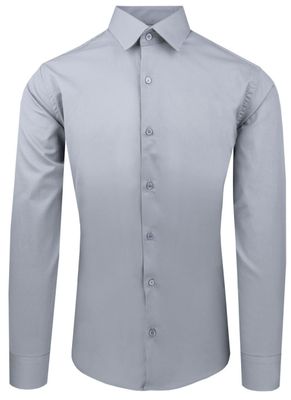 Koszula męska na wiosnę casual Pazzani ze sklepu: JegoSzafa.pl w kategorii: Koszule męskie - zdjęcie D87F7971-8A8-365_KSDWPZNIszaraP008sl