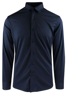 niebieski Koszula męska z kołnierzykiem button down Rigon ze sklepu: JegoSzafa.pl w kategorii: Koszule męskie